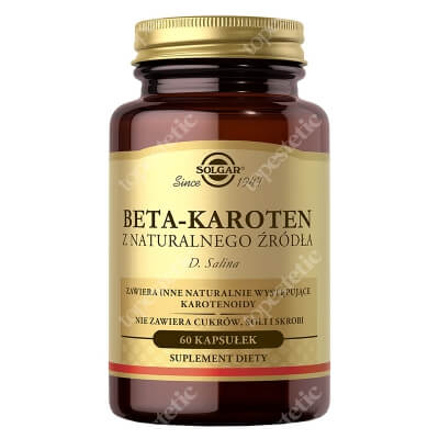 Solgar Naturalny Beta Karoten 7 mg Z alg D. salina 60 kapsułek