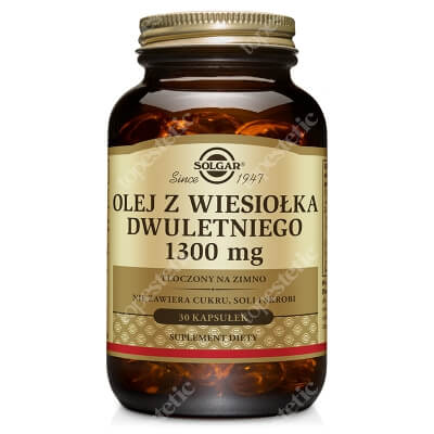 Solgar Olej z wiesiołka dwuletniego 1300 mg tłoczony na zimno 30 kapsułek