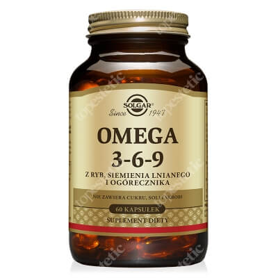 Solgar Omega 3-6-9 Z ryb, siemienia lnianego i ogórecznika 60 kapsułek