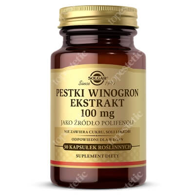 Solgar Pestki winogron ekstrakt 100 mg 30 kapsułek