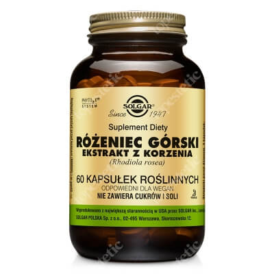 Solgar Różeniec górski Ekstrakt z korzenia 60 kapsułek