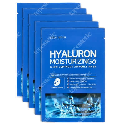 Some By Mi Hyaluron Moisturizing Glow Mask ZESTAW Maska na płachcie silnie nawilżająca 5 szt.