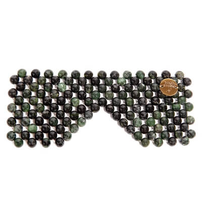 Soul Story Dark Green Jade Natural Eye Mask Maska na oczy z naturalnych kamieni jadeitowych 1 szt