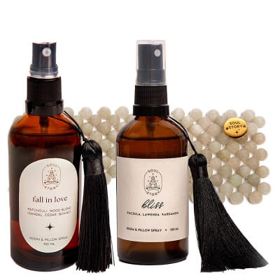 Soul Story Favorite Set ZESTAW Mgiełka zapachowa 100 ml + Mgiełka zapachowa 100 ml + Maska na oczy 1 szt