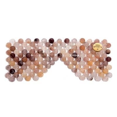 Soul Story Pink Jade Natural Eye Mask Maska na oczy z naturalnych kamieni jadeitowych 1 szt