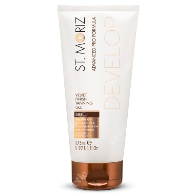 St Moriz Velvet Finish Tanning Gel Dark Żel samoopalający korygujący niedoskonałości (ciemny) 175 ml
