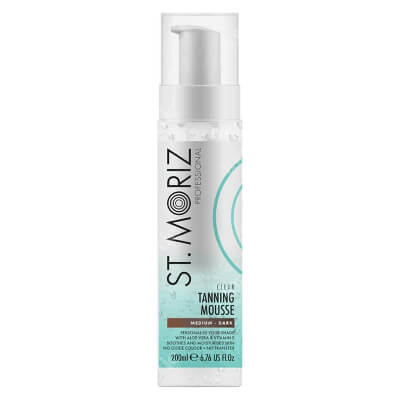 St Moriz Clear Professional Tanning Mouse Medium And Dark Bezbarwny mus samoopalający 200 ml