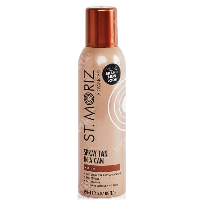 St Moriz Spray Tan In A Can Medium Bezbarwna stopniowo opalająca mgiełka do ciała 150 ml