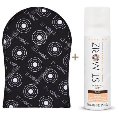 St Moriz Tanning Mist Dark + Tanning Applicator Mitt ZESTAW Mgiełka samoopalająca (ciemna) 150 ml + Rękawica