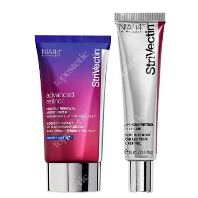 Strivectin Nightly Retinol Set ZESTAW Krem na noc z retinolem 30 ml + Krem pod oczy z retinolem 15 ml