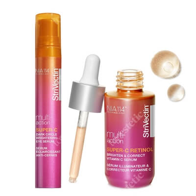 Strivectin Retinol Super-C Set ZESTAW Serum z witaminą C i retinolem 30 ml + Serum na cienie pod oczami 15 ml