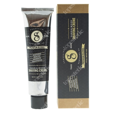 SuaVecito Premium Shaving Creme Sandalwood Krem do golenia, wyciąg z drzewa sandałowego 113 g