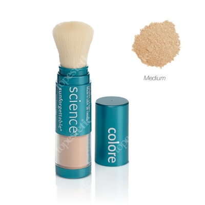 Colorescience Sunforgettable Brush-On Sunscreen Mineralny puder ochronny SPF 50 w pędzlu - kolor Medium 6 g