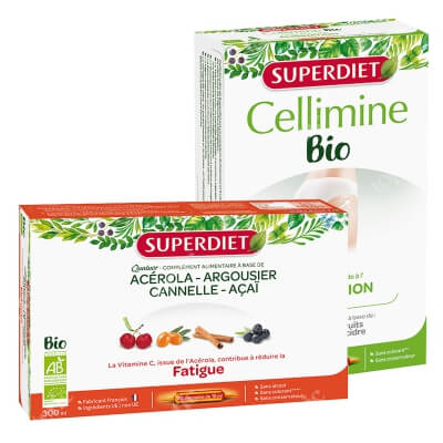 Super Diet Acerola + Slimming ZESTAW Energia i odporność 20 x 15 ml + Wyszczuplanie 20 x 15 ml