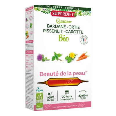 Super Diet Bardane Beaute Peau Suplement diety 20x15 ml