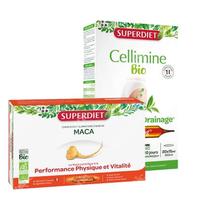 Super Diet Maca Bio + Cellimine Slimming ZESTAW Witalność i pożądanie 20x15 ml + Wyszczuplanie 20x15 ml