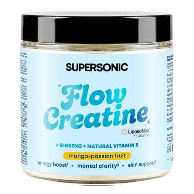 Supersonic Flow Creatine Kreatyna liposomalna z żeń-szeniem (smak mango-marakuja) 150 g