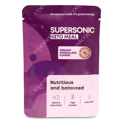Supersonic Food Powder Keto Pełnowartościowy posiłek, dieta niskowęglowodanowa - Kremowa czekolada 80 g