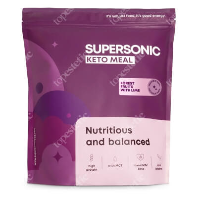 Supersonic Keto Meal Posiłek na diecie keto low/carb - Owoce leśne z limonką 800 g