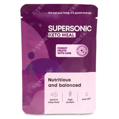 Supersonic Keto Meal Posiłek na diecie keto low/carb - Owoce leśne z limonką 80 g
