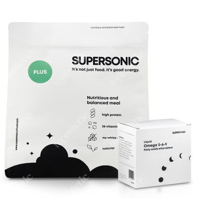 Supersonic Food Powder Plus Pełnowartościowy posiłek z dużą zawartością białka - Belgijska Czekolada 1,44 kg
