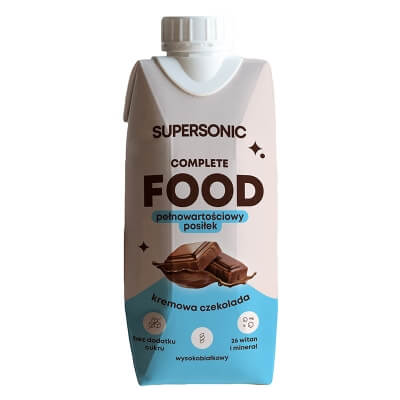 Supersonic Food Ready to Drink Pełnowartościowy posiłek o smaku kremowej czekolady 330 ml