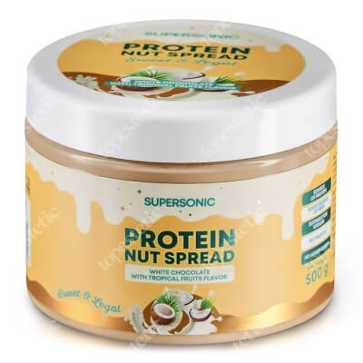 Supersonic Protein Nut Spread Proteinowy krem orzechowy - Biała czekolada z owocami tropikalnymi 500 g