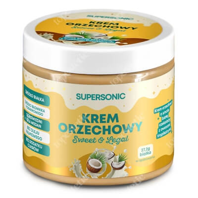 Supersonic Peanut Spread Krem orzechowy o smaku białej czekolady z owocami tropikalnymi 160 g