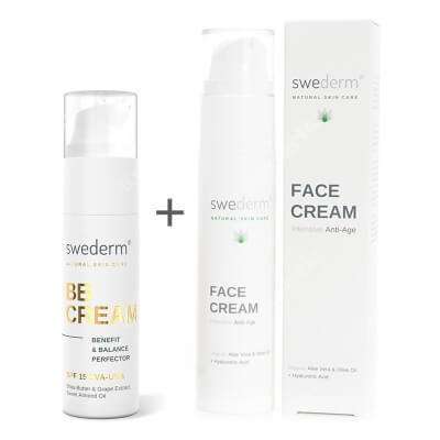 Swederm BB Cream Benefit Balance Perfector SPF 15 UVA-UVB + Face Cream Intensive Anti-Age ZESTAW Krem BB do twarzy SPF15 30 ml + Krem przeciwstarzeniowy 50 ml