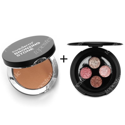 Swederm Bronzing Stone + Metal Pigments Limited Edition ZESTAW Kamień brązujący 13 g + Metalizowane cienie do powiek 4x5g