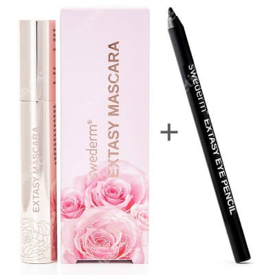 Swederm Extasy Mascara + Extasy Eye Pencil ZESTAW Tusz do rzęs 8.5 ml + Ultraczarna kredka do oczu 1 szt