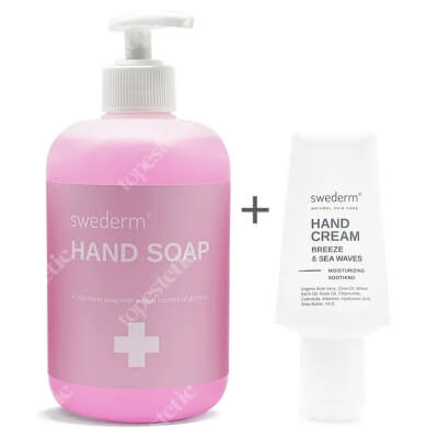 Swederm Hand Cream Breeze Sea Waves + Hand Soap ZESTAW Krem do dłoni o zapachu śródziemnomorskiej bryzy 50 ml + Mydło do dłoni 500 ml