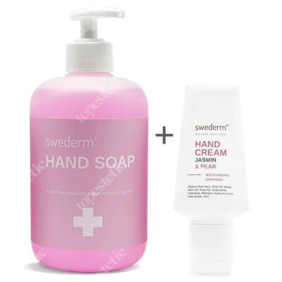 Swederm Hand Cream Jasmin Pear + Hand Soap ZESTAW Jaśminowy krem do dłoni 50 ml + Mydło do dłoni 500 ml