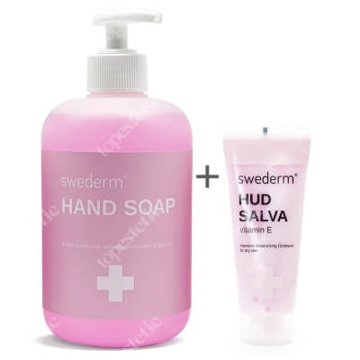 Swederm Hudsalva Vitamin E + Hand Soap ZESTAW Silnie natłuszczająca maść wzbogacona witaminą E 100 ml + Mydło do dłoni 500 ml
