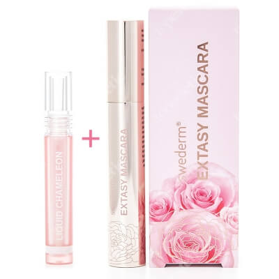 Swederm Liquid Chamelon Nude + Extasy Mascara ZESTAW Błyszczyk do ust 3 ml + Tusz do rzęs 8.5 ml