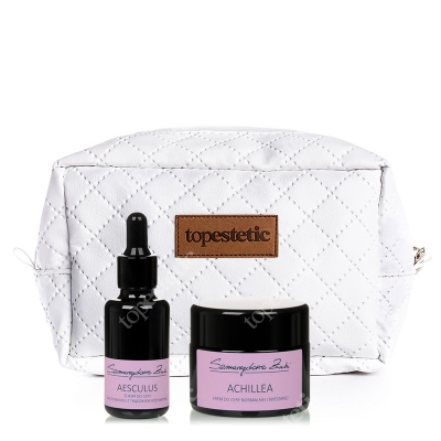 Szmaragdowe Żuki Aesculus, Achillea ZESTAW do cery naczynkowej (normalnej i mieszanej) 30 ml + 30 ml + kosmetyczka