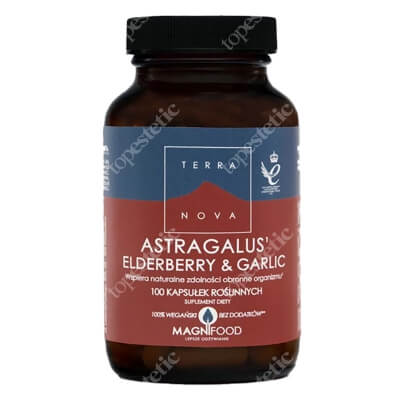 Terranova Astragalus Elderberry And Garlic Suplement diety 100 kaps.