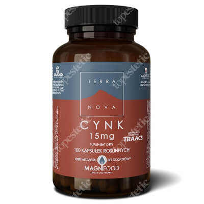 Terranova Cynk 15 mg Kompleks 100 kaps. wegańskich