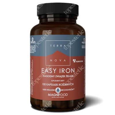 Terranova Easy Iron 20 mg Łagodne żelazo 100 kaps. wegańskich