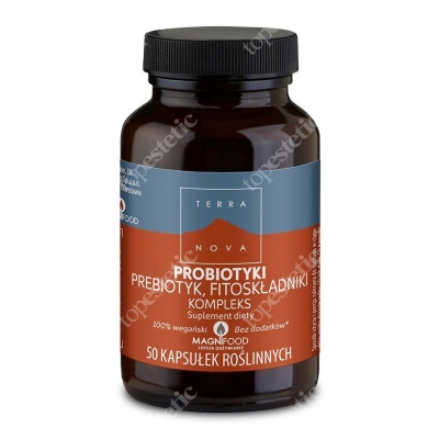 Terranova Probiotyki Prebiotyk, fitoskładniki kompleks 50 kaps. wegańskich