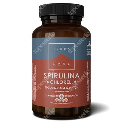 Terranova Spirulina And Chlorella Kompleks 100 kaps. wegańskich