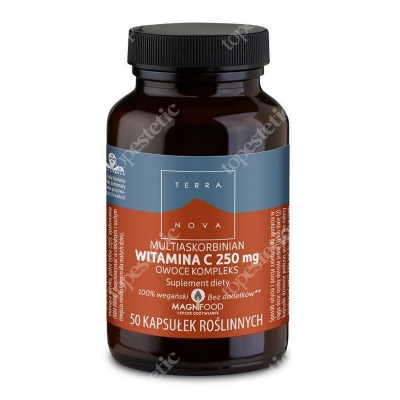 Terranova Witamina C 250 mg Multiaskorbinian Owoce Kompleks 50 kapsułek