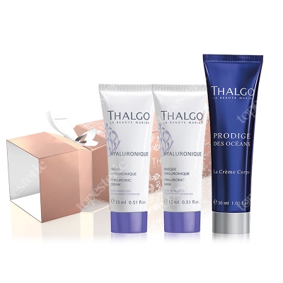 Thalgo Anti-Aging Crackers 2018 ZESTAW Krem z kwasem hialuronowym 15 ml + Maska z kwasem hialuronowym 15 ml + Krem-balsam do ciała 30 ml