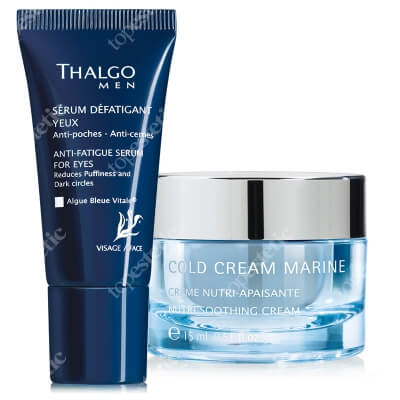 Thalgo Anti Fatigue Serum For Eyes + Nutri Soothing Cream ZESTAW Serum na okolice oczu 15 ml + Odżywczy i łagodzący krem 15 ml