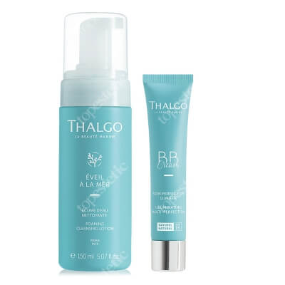 Thalgo BB Cream Illuminating Multi-Perfection + Foaming Micellar Cleansing Lotion ZESTAW Rozświetlający wielofunkcyjny krem (kolor Natural) 40 ml + Morska pianka oczyszczająca 150 ml