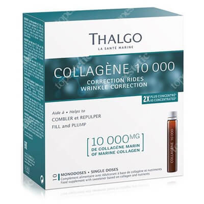 Thalgo Collagen 10000 Suplement diety o działaniu przeciwstarzeniowym 10 x 25 ml