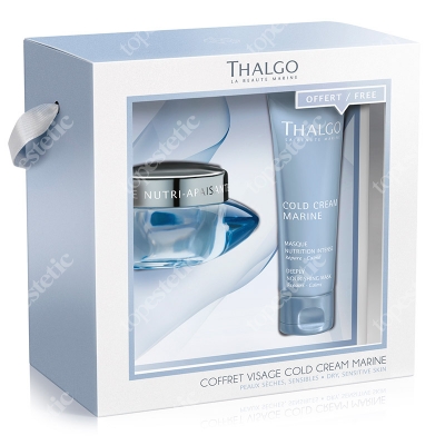 Thalgo Duo Cold Cream Marine Face ZESTAW Odżywczo-łagodzący krem 50 ml + Ultra odżywcza maska 50 ml