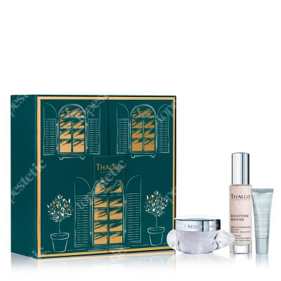 Thalgo Exception Marine Gift Set 2022 ZESTAW Krem przywracający gęstość skórze 50 ml + Intensywne serum 30 ml + Liftingujący krem do powiek 10 ml