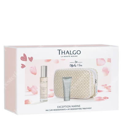 Thalgo Exception Marine ZESTAW Serum przywracające gęstość skórze 30 ml + Krem 15 ml + Kosmetyczka 1 szt