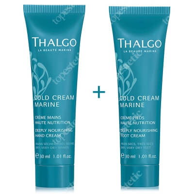 Thalgo Hands Feet Beauty ZESTAW Odżywczy krem do rąk 30 ml + Odżywczy krem do stóp 30 ml + Pilniczek